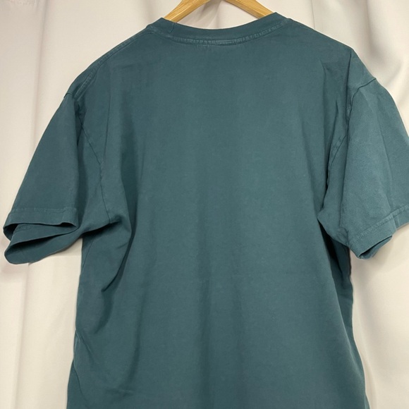 OBEY blue graphic tee w/ yellow sun sz L - Picture 11 of 12